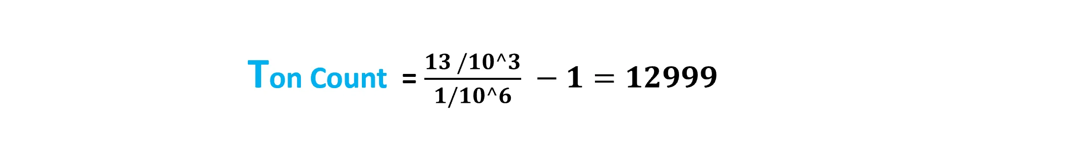 Ton Count Calculation